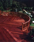 Ipe Deck - Redwood Rails