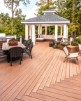 Entertainment deck with pavilion