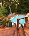 Multi-level Ipe Deck with Staircase